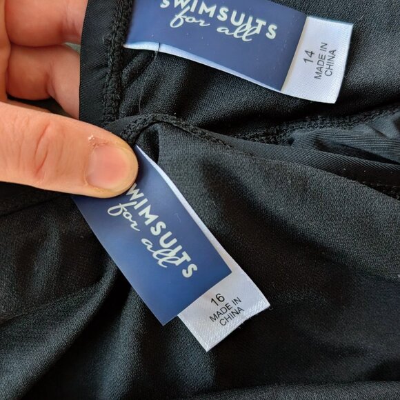 Swimsuits For All Black Bikini Set Swimsuit size 14/16 - Picture 7 of 9